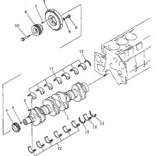 Коленчатый вал KOMATSU 6211-31-1010 Коленчатый вал KOMATSU 6211-31-1010