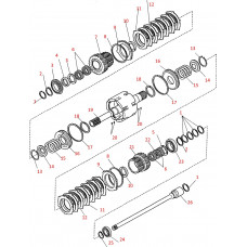 Входной вал реверс КПП Carraro TLB1, Komatsu WB93R, CA0135198