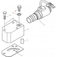Электроклапан КПП Carraro TLB1, Komatsu WB93R, CA0134012 Электроклапан КПП Carraro TLB1, Komatsu WB93R, CA0134012