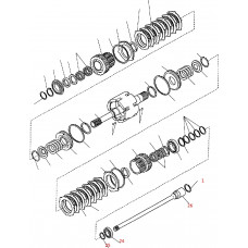 Приводной вал насоса КПП KOMATSU WB93 WB97 CA0138383 138383 Приводной вал насоса КПП KOMATSU WB93 WB97 CA0138383 138383