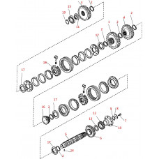 Вторичный вал КПП  Carraro TLB1 CA0131124